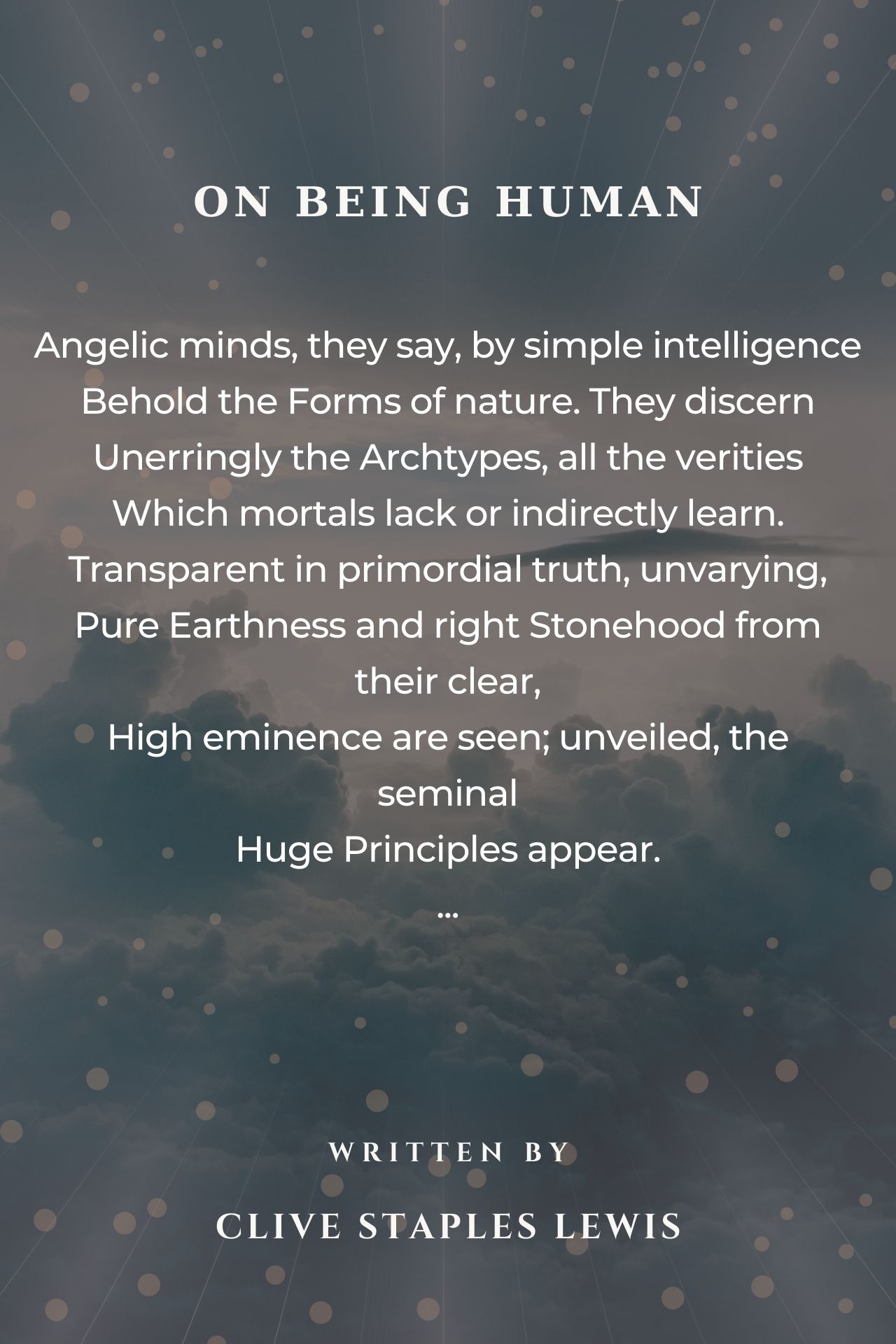 On Being Human